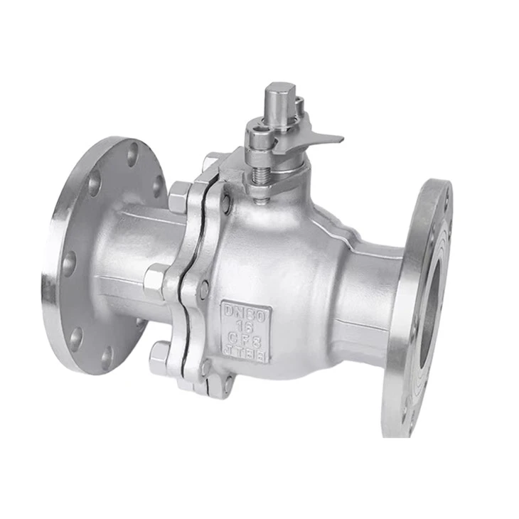 CF8 CF8M Flange Manual High Temperature Ball Valve