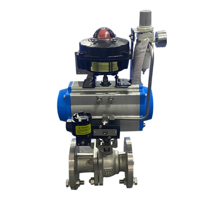Stainless Steel Fluid Pressure Pneumatic Ball Valve